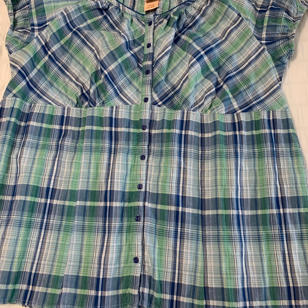 Faded Glory Plaid Top - Picture 14 of 16